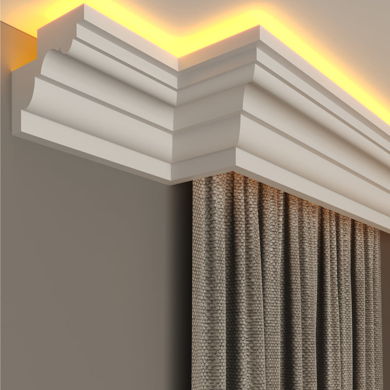 internal corner curtain cornice polystyrene for home decoration