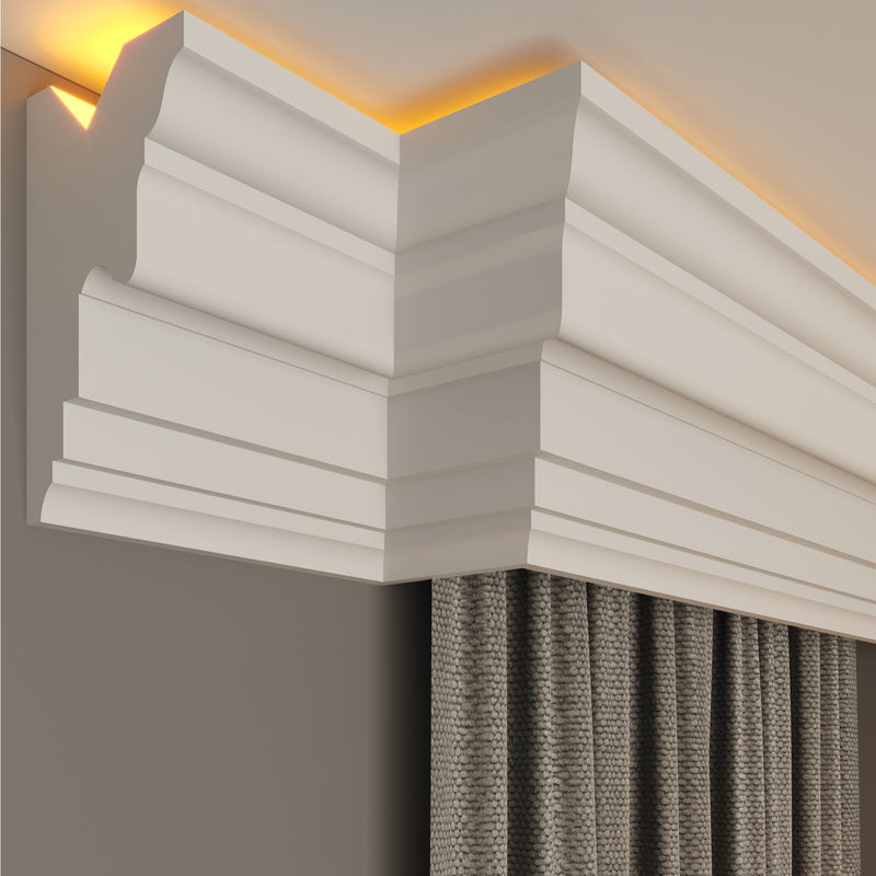 internal corner curtain cornice polystyrene for home decoration