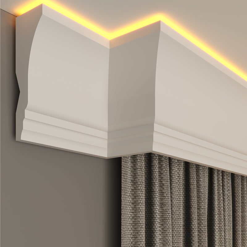 internal corner curtain cornice polystyrene for home decoration