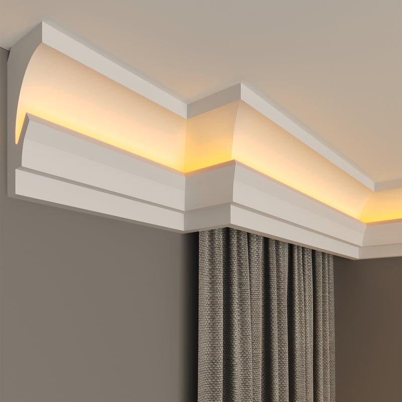 internal corner curtain cornice polystyrene for home decoration