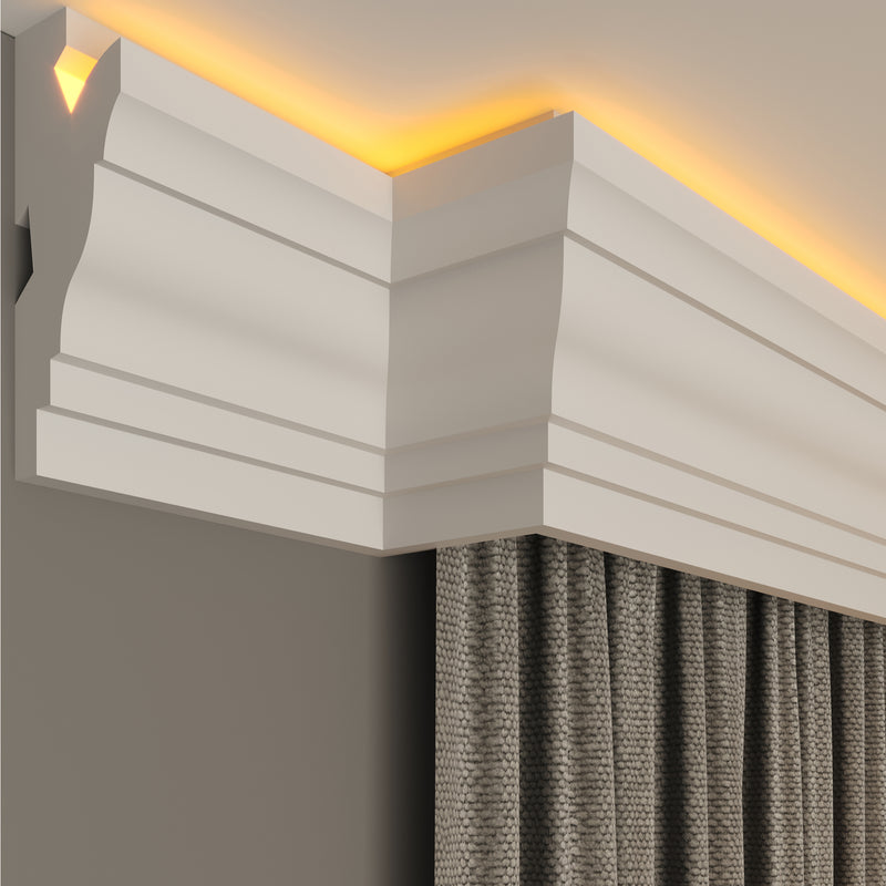 internal corner curtain cornice polystyrene for home decoration