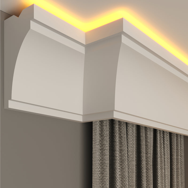 internal corner curtain cornice polystyrene for home decoration