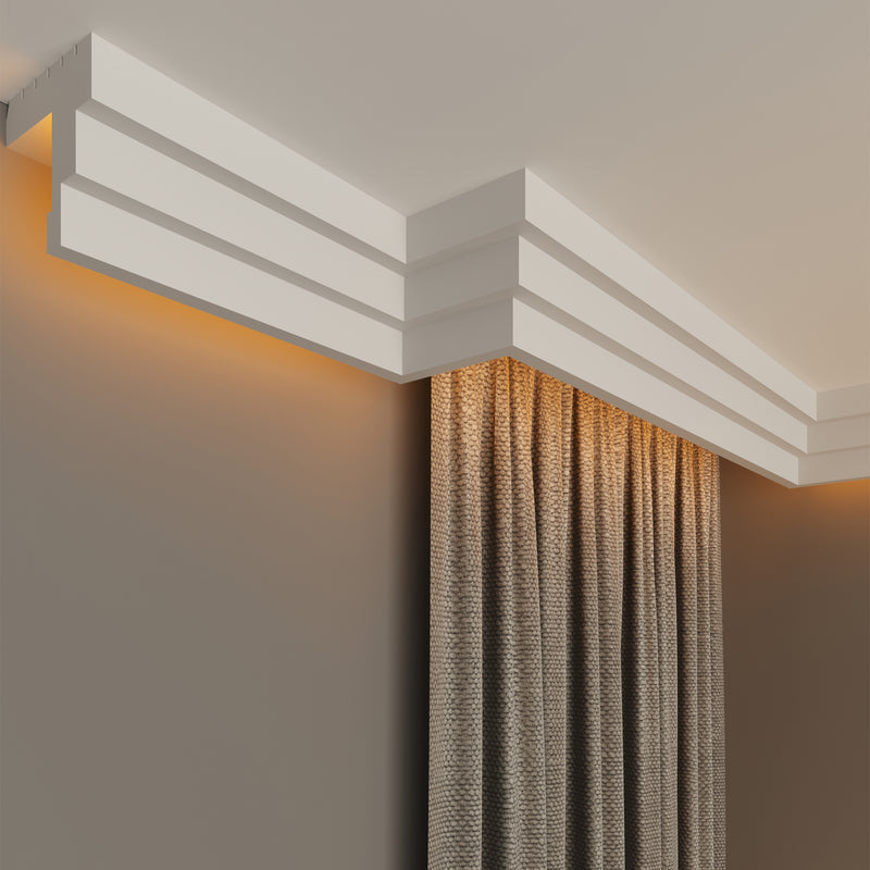 internal corner curtain cornice polystyrene for home decoration