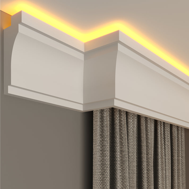 internal corner curtain cornice polystyrene for home decoration