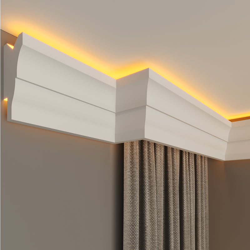 internal corner curtain cornice polystyrene for home decoration