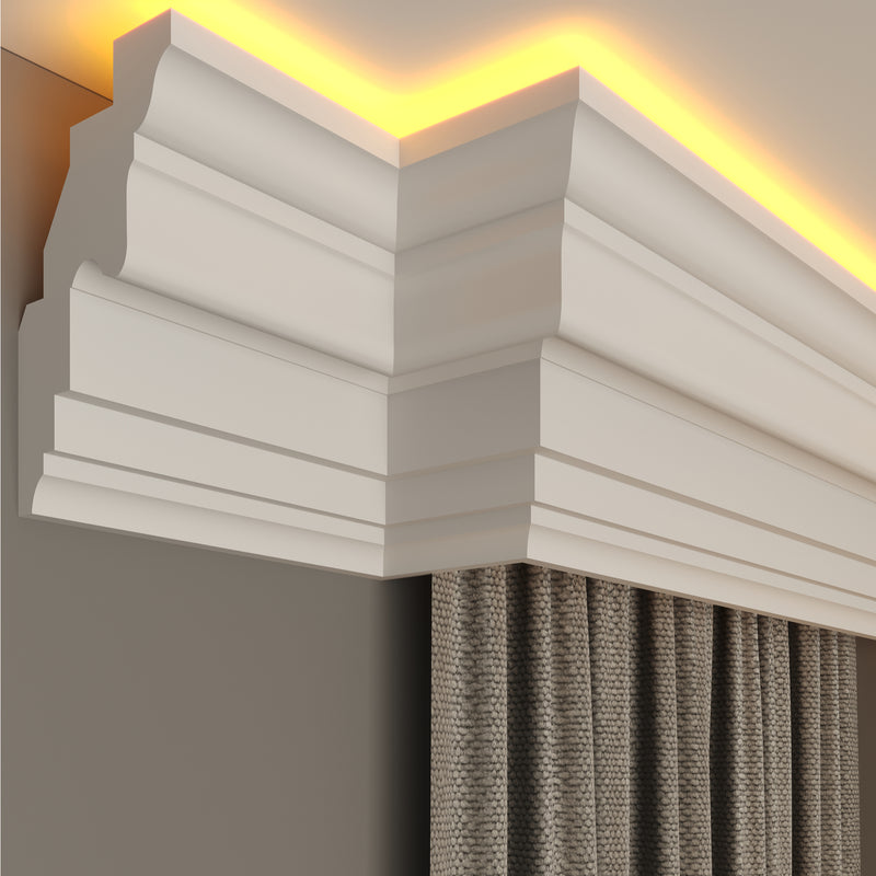 internal corner curtain cornice polystyrene for home decoration