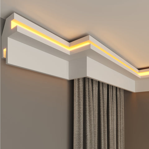 internal corner curtain cornice polystyrene for home decoration