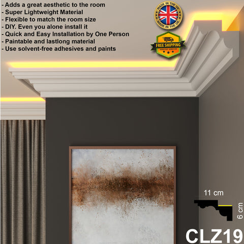 led coving cornice crown moulding xps polystyrene home wall ceiling decoration
