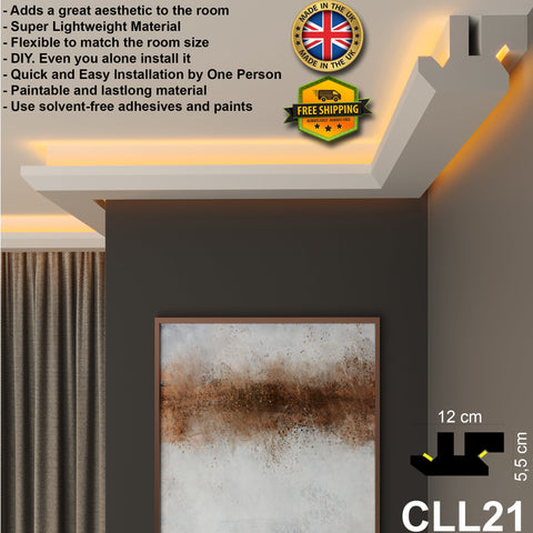 led coving cornice crown moulding xps polystyrene home wall ceiling decoration