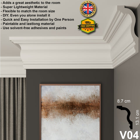 coving cornice crown moulding xps polystyrene home wall ceiling decoration