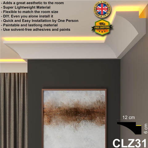 led coving cornice crown moulding xps polystyrene home wall ceiling decoration