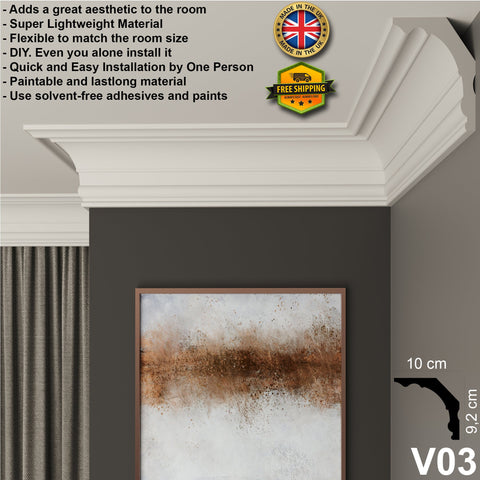 coving cornice crown moulding xps polystyrene home wall ceiling decoration