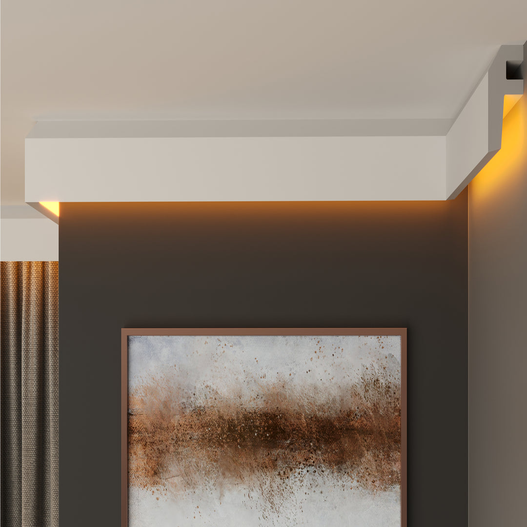 Polystyrene Ceiling LED Coving Cornice Moulding - CLD02 – Fast Decor