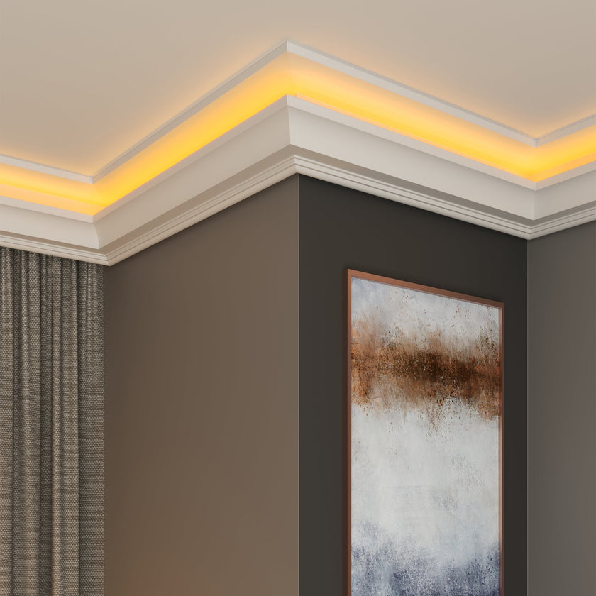 XPS LED Ceiling Coving Cornice Moulding - CLF18