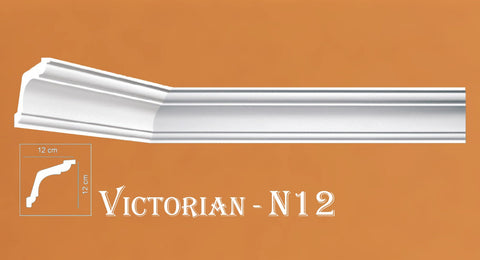 Victorian Style Polystyrene Coving Cornice Moulding - VN12