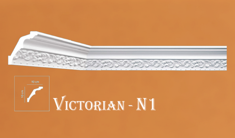 Victorian Style Polystyrene Coving Cornice Moulding - VN01