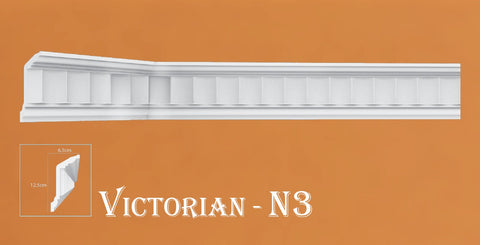 Victorian Style Polystyrene Coving Cornice Moulding - VN03