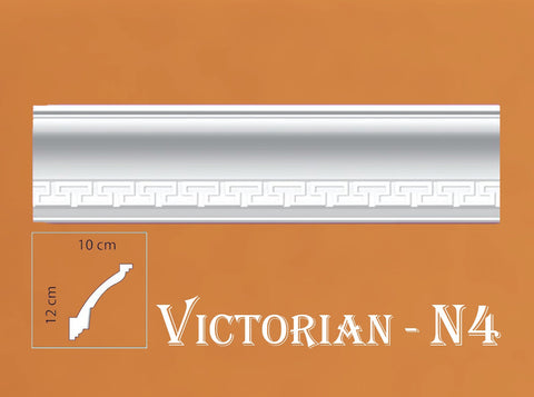 Victorian Style Polystyrene Coving Cornice Moulding - VN04