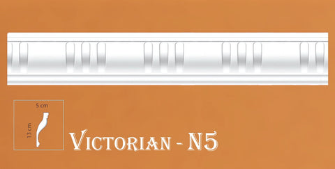 Victorian Style Polystyrene Coving Cornice Moulding - VN05
