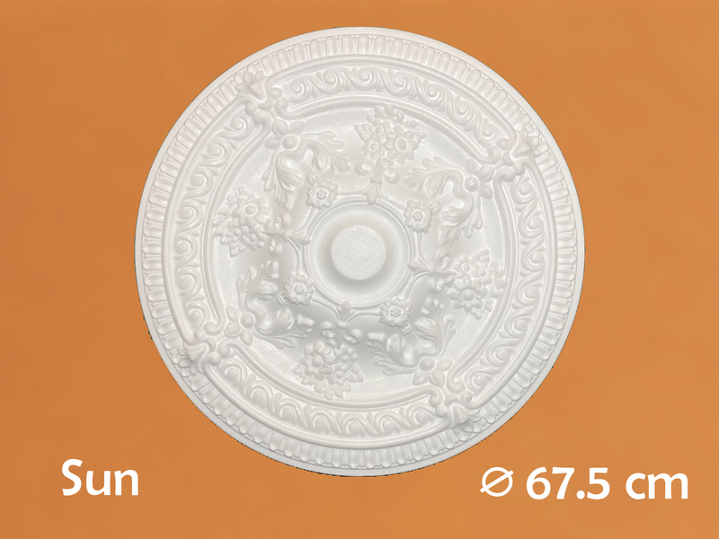 CEILING ROSE MEDALLION -  SUN