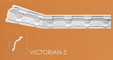 Victorian Style Polystyrene Coving Cornice Moulding - Victorian5