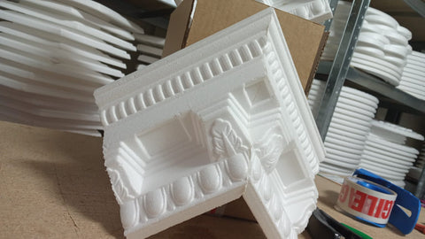 Victorian Style Polystyrene Coving Cornice Moulding - Tudor