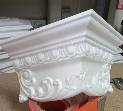 Victorian Style Polystyrene Coving Cornice Moulding - Victorian1