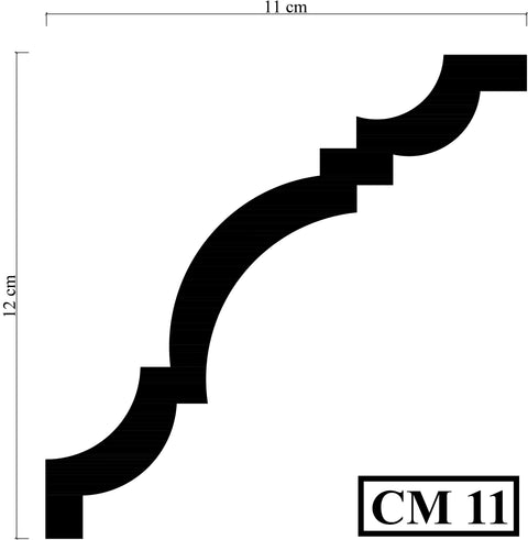 Square Coving cut picture for coving cornice