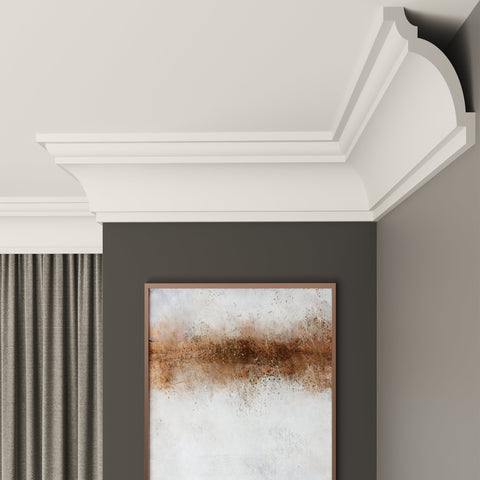 Square Coving XPS Ceiling Coving Cornice Moulding - CM23 | Easy Install – Fast Decor