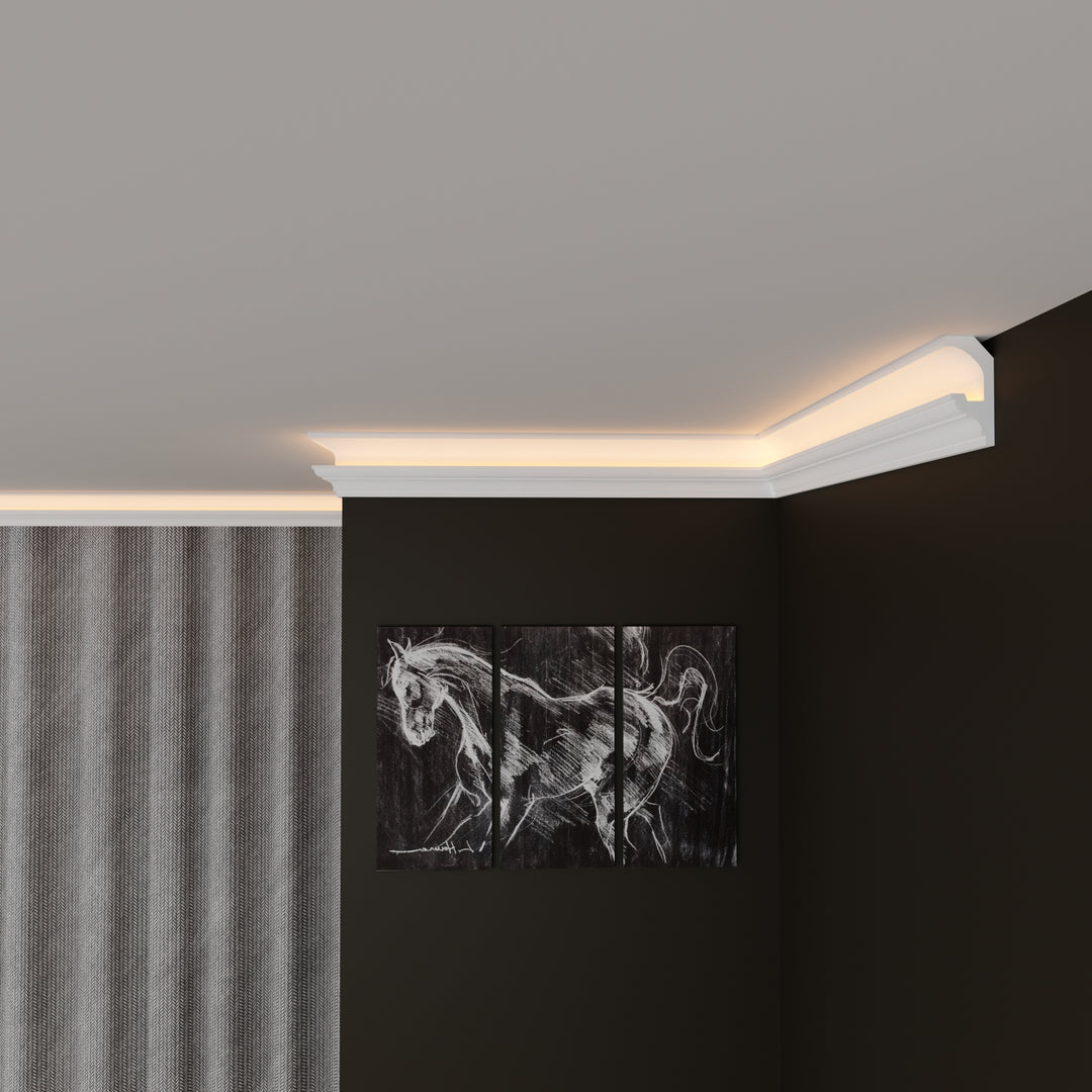 Polystyrene Ceiling LED Coving Cornice Moulding - CLF05 – Fast Decor