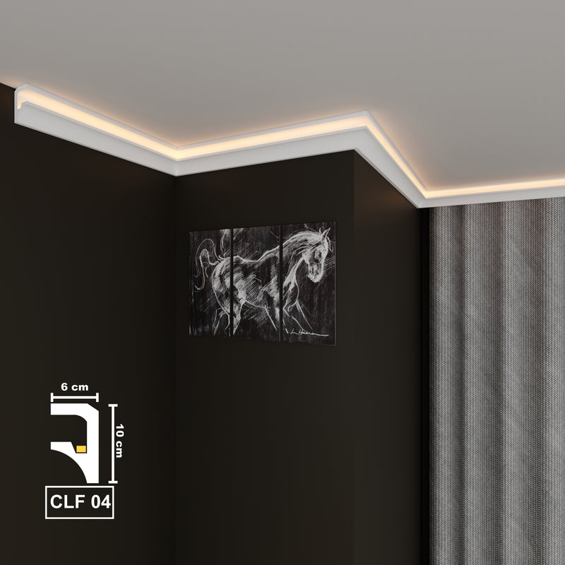 Led Coving Cornice Moulding Ceiling Decoration CLF04