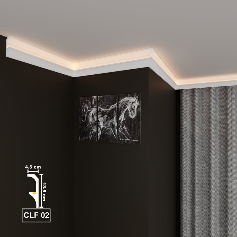 Led Coving Cornice Moulding Ceiling Decoration CLF02