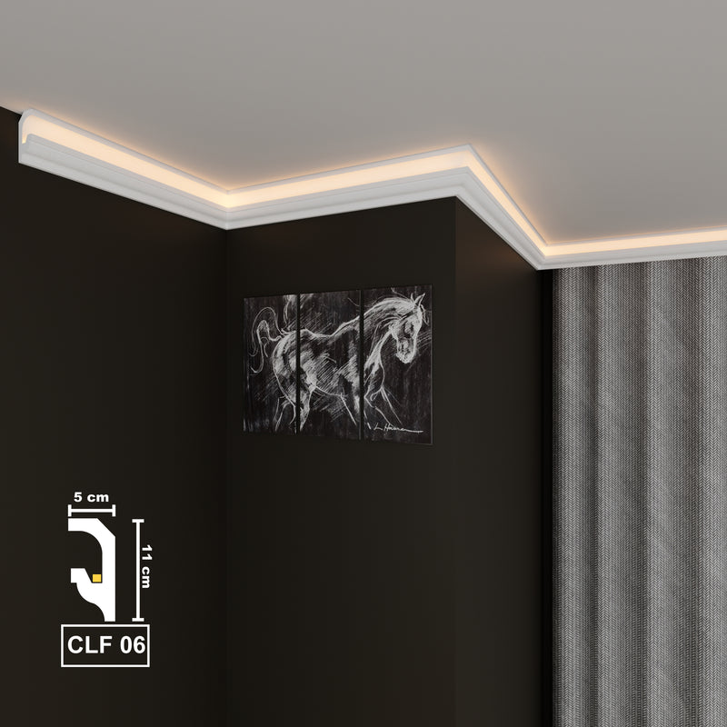 Led Coving Cornice Moulding Ceiling Decoration CLF06