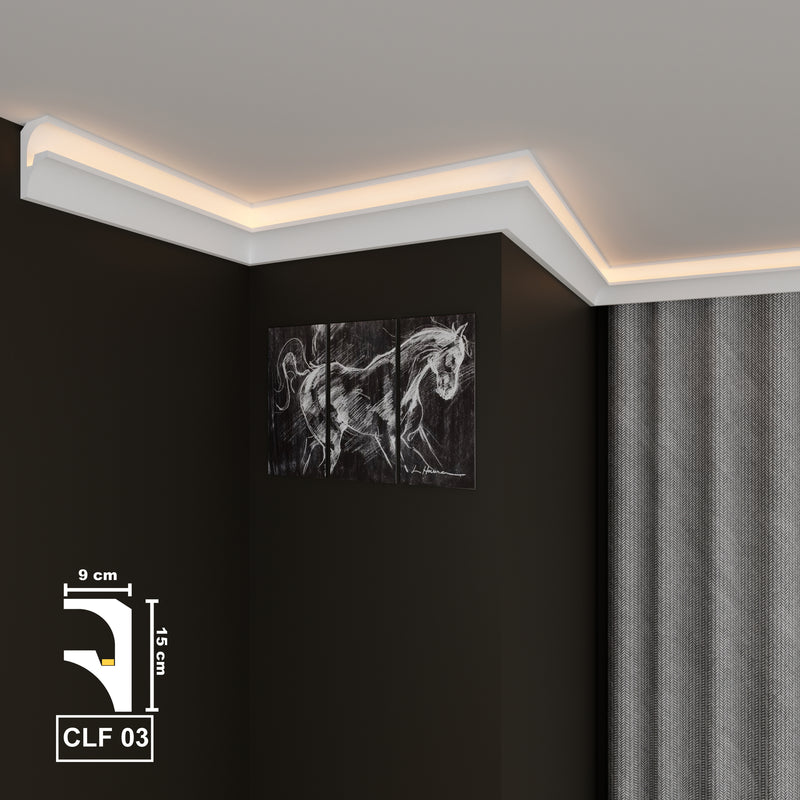 Led Coving Cornice Moulding Ceiling Decoration CLF03