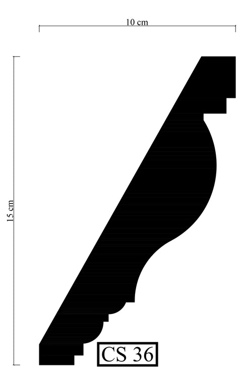 Square Coving cut picture for coving cornice