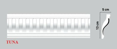 Victorian Style Polystyrene Coving Cornice Moulding - Tuna